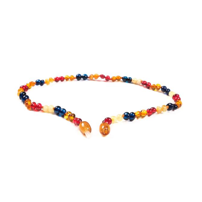 Pearl Dizim Multicolor Drop Amber Baby Diş Necklace