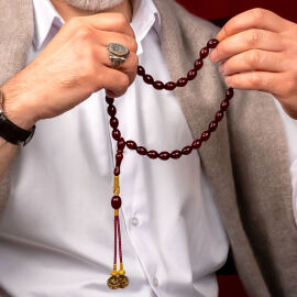 İskender Usta-Liralı 24 Ayar Kazaz Örgü Osmanlı Tesbih - 1