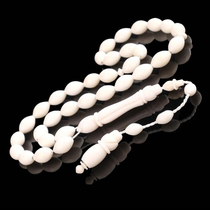 İşlemeli İmame Deve Kemiği Tesbih - Tesbihcibaba