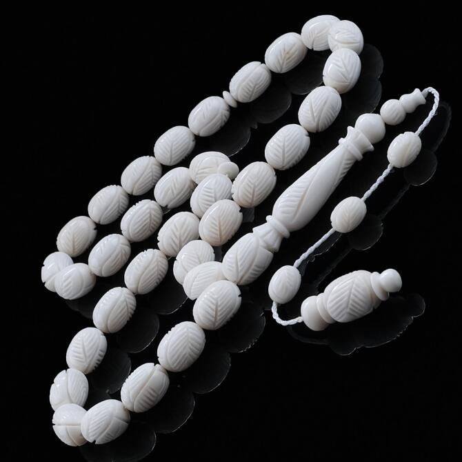 İşlemeli Premium Kalite Deve Kemiği Tesbih - Tesbihcibaba