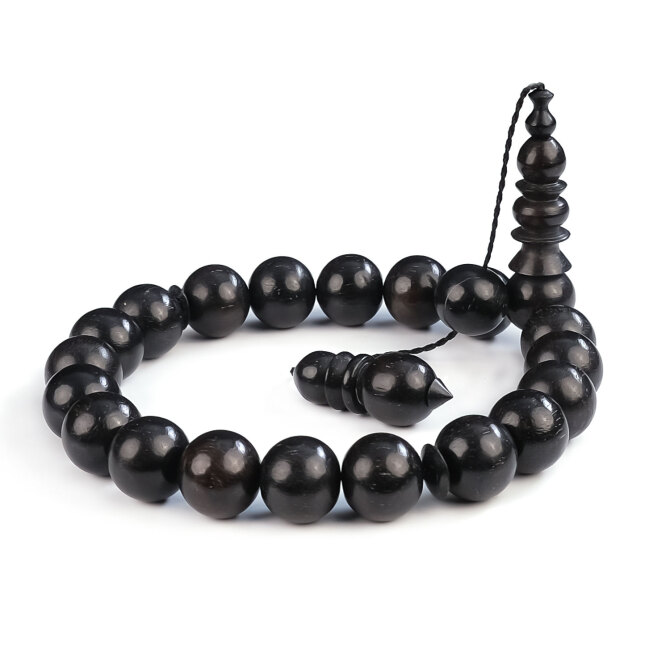 İşlenmesi Zor En Sert Ağaçlardan Olan Abanoz Ağacı Tesbih - Tesbihcibaba