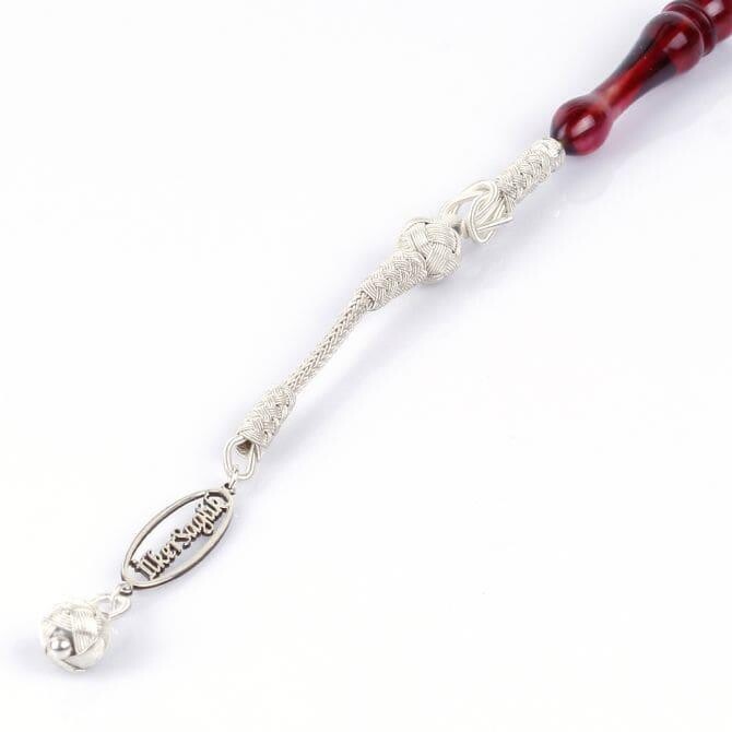 İsme Özel Gümüş Tesbih Püskülü - Tesbihcibaba