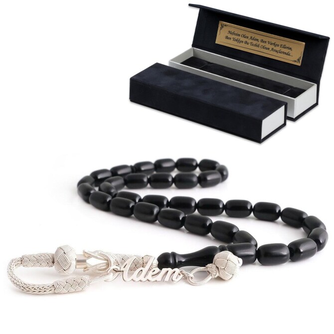 İsme Özel Fizyon Renk Püskül Sıkma Kehribar Tesbih - Tesbihcibaba