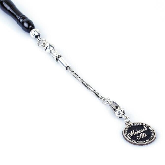 İsme Özel Gümüş Tesbih Püskülü - Tesbihcibaba