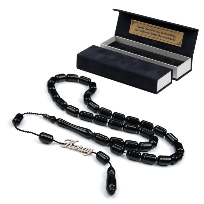 İsmine Özel Erzurum Oltu Taşı Tesbih - Tesbihcibaba