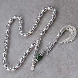 İsmine Özel His Tasarım 925 Ayar Gümüş Tesbih - 2