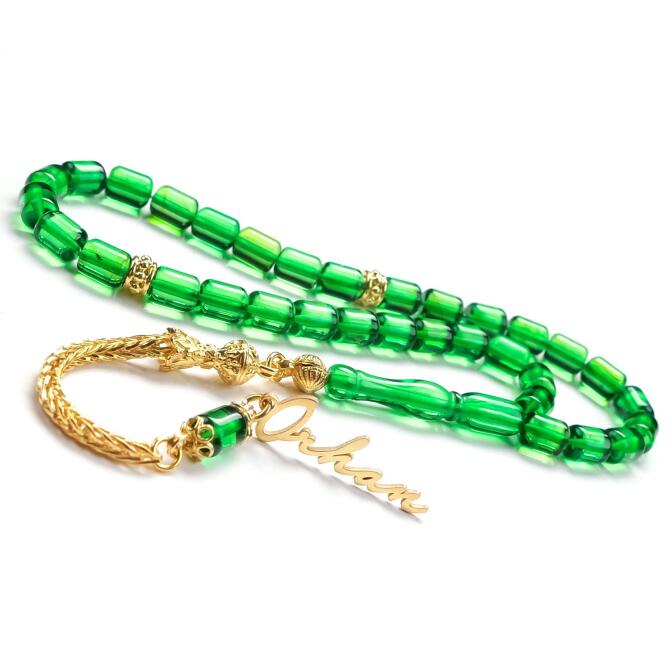 İsminize Özel Sertifikalı Karayip Damla Kehribar - Tesbihcibaba