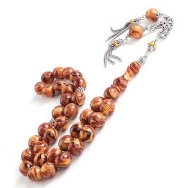 Buhara Collection Eşşsiz Renk Sıkma Kehribar Tesbih - 1