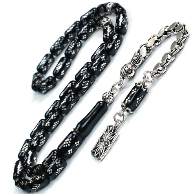 Kapsül Kesim Kral Zincir Erzurum Oltu Taşı Tesbih - Tesbihcibaba