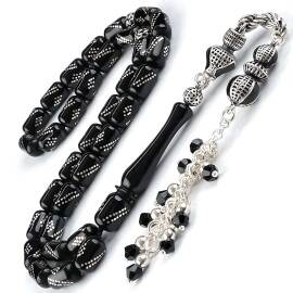 Kapsül Kesim Salkım Püskül Erzurum Oltu Taşı Tesbih - 1