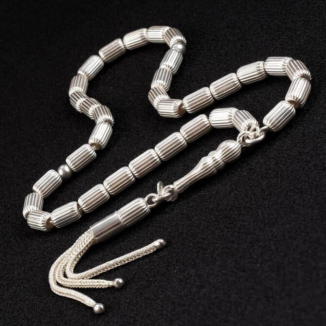 Kapsül Palmira Model 925 Ayar Gümüş Tesbih - Tesbihcibaba