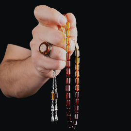 Kapsül Renk Süzmesi Damla Kehribar Tesbih - 2