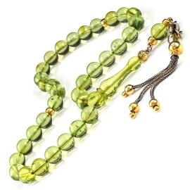 Karayip Elması Eşsiz Yapıda Damla Kehribar Tesbih - 1