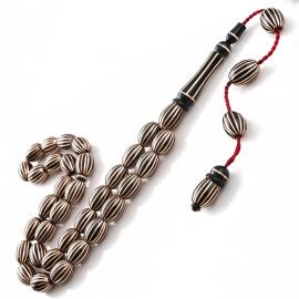 Karpuz Dilim İşlemeli Sanat Eseri Erzurum Oltu Tesbih - 2