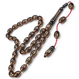 Karpuz Dilim İşlemeli Sanat Eseri Erzurum Oltu Tesbih - 1