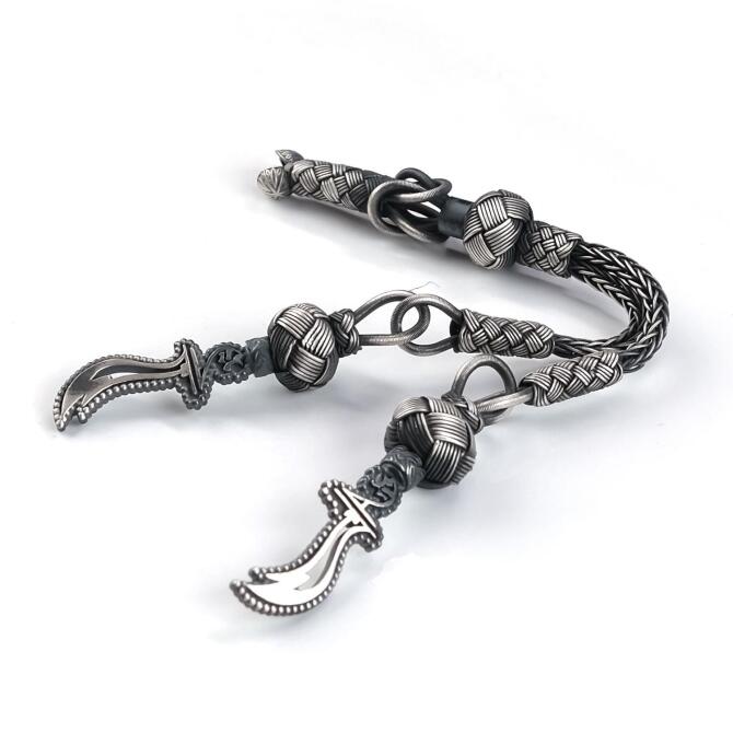 Kazaz Zülfikar Çift Dallı Tesbih Püskülü - Tesbihcibaba