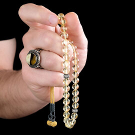 Kazaziye Tasarım Su Damlası Has Kehribar Tesbih - 4