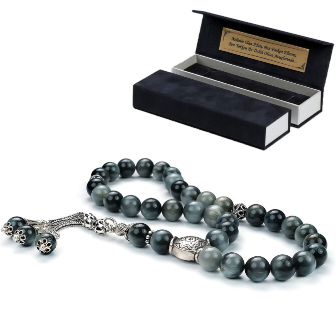 Kedi Gözü Doğaltaş Tesbih - Tesbihcibaba