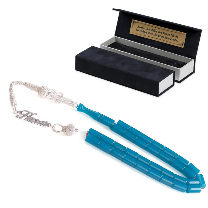 Kesme Model İsmine Özel Sıkma Kehribar Tesbih - Tesbihcibaba