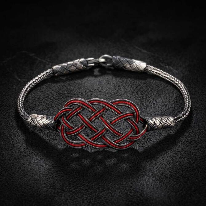 Red Şems Woven Trabzon Kazaziye Bracelet