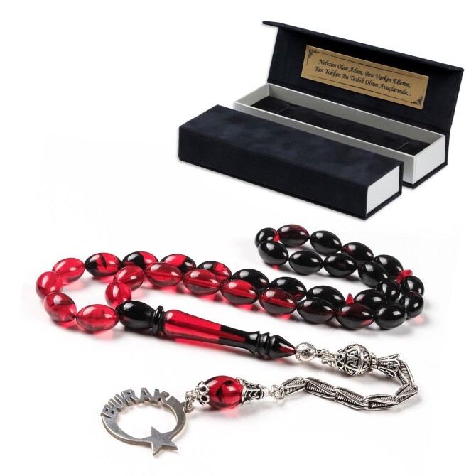 Kişiye Özel Ateş Kehribarı Tesbih - Tesbihcibaba