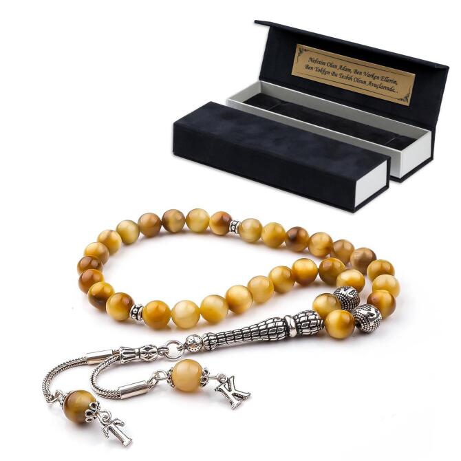 Kişiye Özel Gümüş Tasarım Kaplangözü Tesbih - Tesbihcibaba