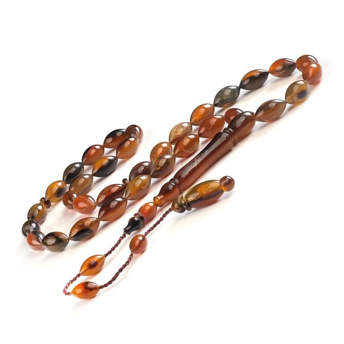 Kızıl Koç Boynuzu Özel İşçilik Tesbih - Tesbihcibaba