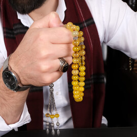 Koleksiyoner Gözdesi Ata Yadigarı Osmanlı Kehribar Tesbih - 1