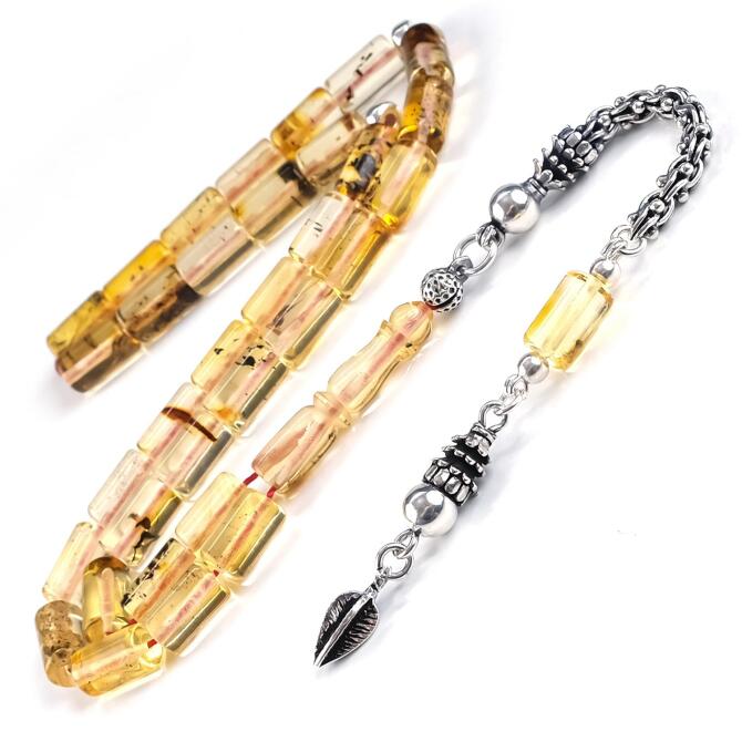 Kral Zincir Kesme Model Su Damlası Kehribar Tesbih - Tesbihcibaba