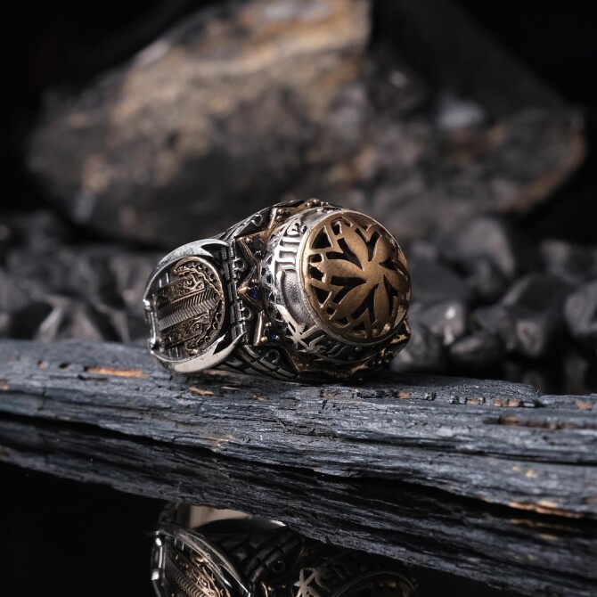 Kudüs 925 K Special Design Silver Ring