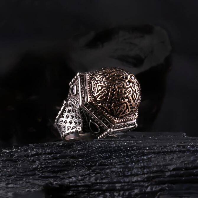 Kudüs Model Selçuklu Gümüş Yüzük - Tesbihcibaba