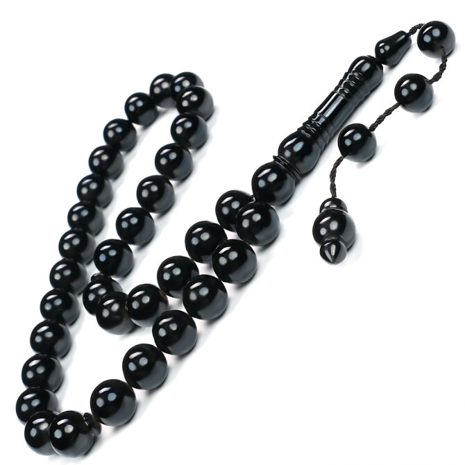 Külahlı İmame Usta İşi Erzurum Oltu Taşı Tesbih - Tesbihcibaba