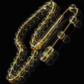 Litvanya Altını Bilek Boy Damla Kehribar Tesbih - Tesbihcibaba