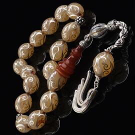 Luxury Collection Özel Renk Maskot Sıkma Kehribar Tesbih - 1