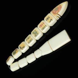 Mahjong Taşından Eşsiz Eser Balık Tesbih - 2