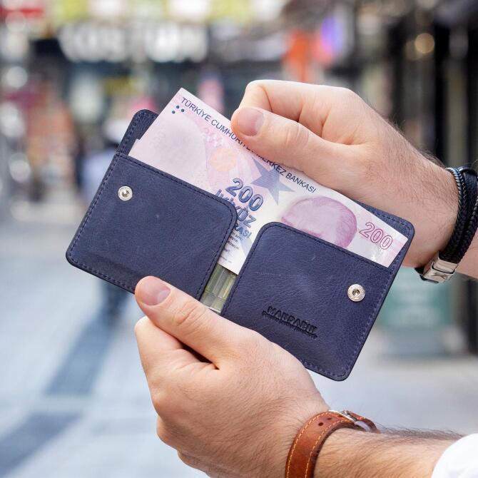 Mandarin Deep Blue Tokyo Erkek Deri Cüzdan, Kartlık - Tesbihcibaba