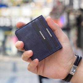 Mandarin Deep Blue Tokyo Erkek Deri Cüzdan, Kartlık - 4