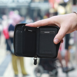 Mandarin Dark Way Fermuarlı Erkek Deri Kartlık - 2