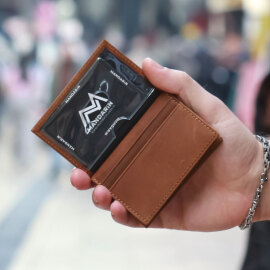 Mandarin Full Grain Madrid Erkek Deri Kartlık - 3