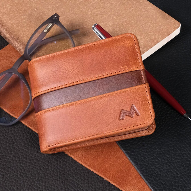 Mandarin Full Grain Seul Erkek Deri Cüzdan - Tesbihcibaba
