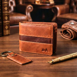 Mandarin Full Grain Seul Erkek Deri Cüzdan - Tesbihcibaba