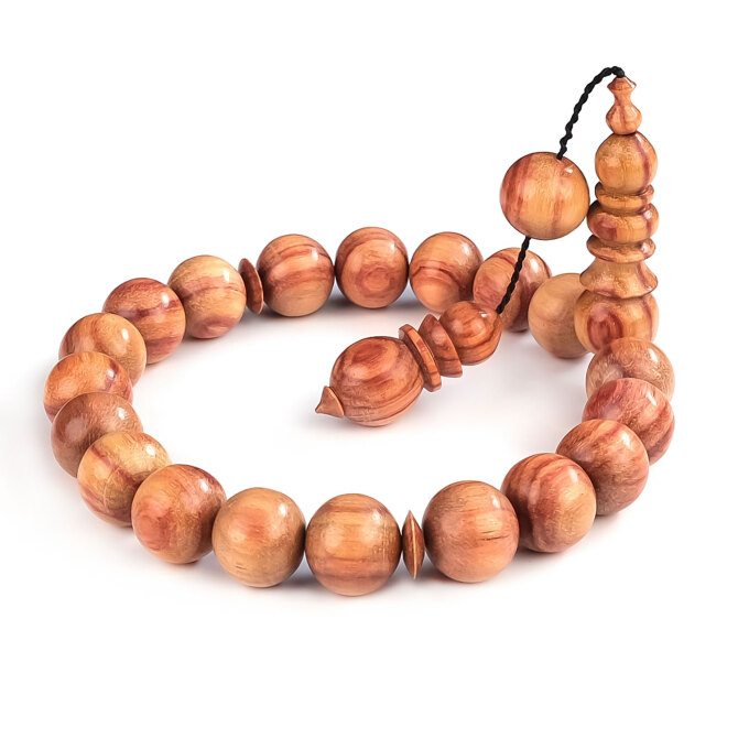 Maskot Boy Özel Yapım Japon Kirazı Ağaç Tesbih - Tesbihcibaba