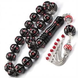 Maskot İri Taneli Yarma İşleme Erzurum Oltu Taşı Tesbih - Tesbihcibaba