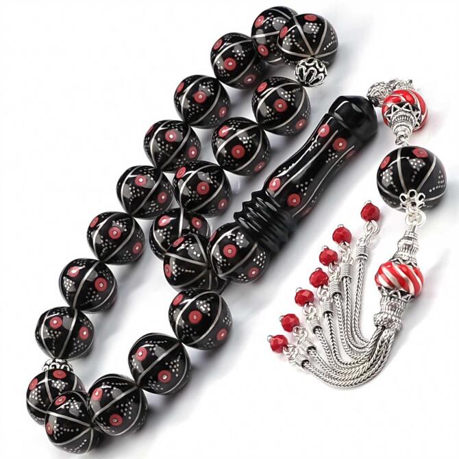 Maskot İri Taneli Yarma İşleme Erzurum Oltu Taşı Tesbih - Tesbihcibaba