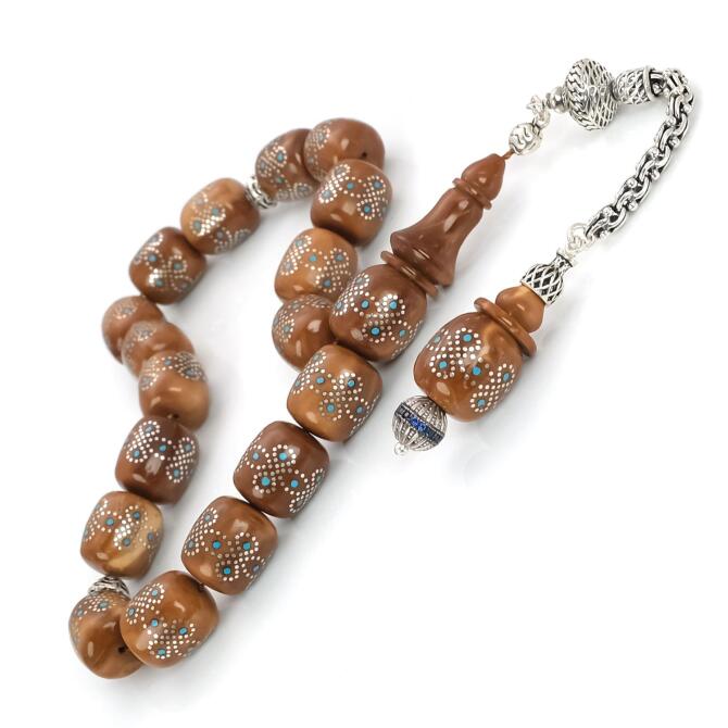 Maskot Nokta İşlemeli Kuka Tesbih - Tesbihcibaba