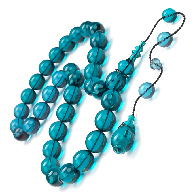 Alkan Usta - Eşsiz Güzellikte Sıkma Kehribar Tesbih - Tesbihcibaba