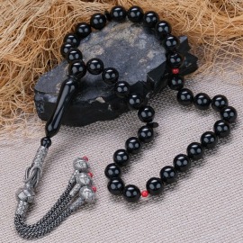 Mercan Detay El Örmesi Kazaz Erzurum Oltu Taşı Tesbih - 2