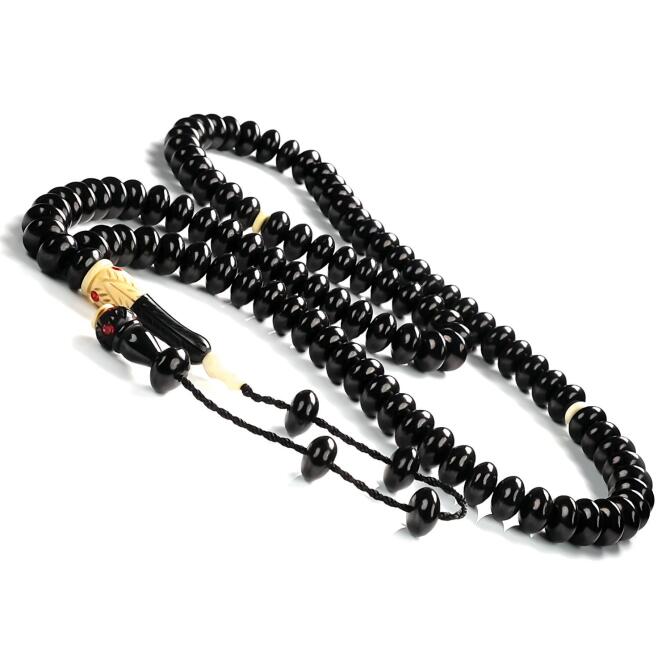 Mercimek Kesim El İşi Abanoz Namaz Tesbihi - Tesbihcibaba