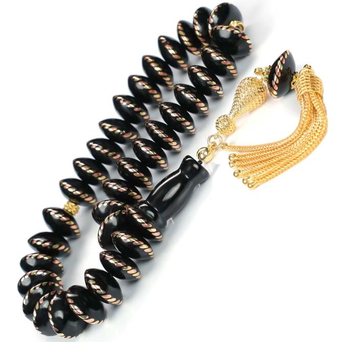 Mercimek Kesim Telkari Püskül Oltu Taşı Tesbih - Tesbihcibaba