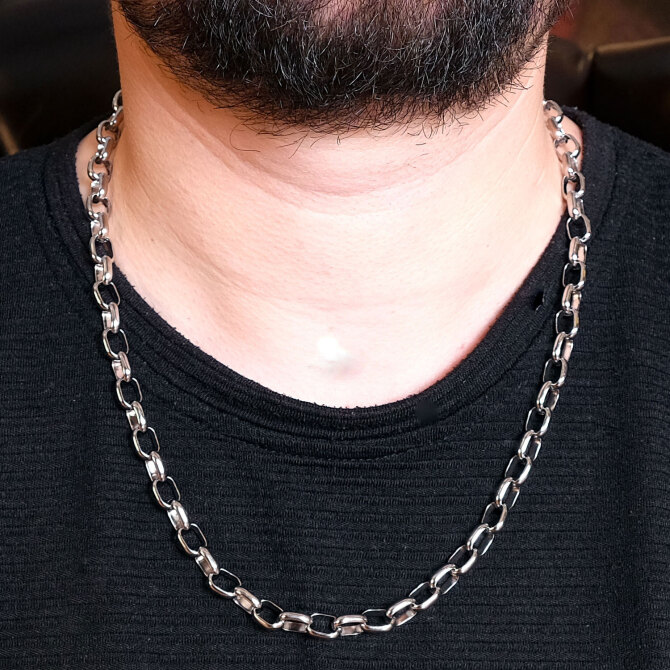 Milenium Halka Çelik Kolye - Tesbihcibaba